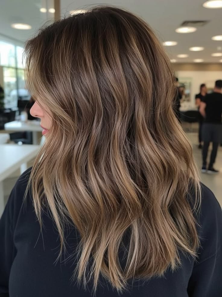 Balayage hair colour result