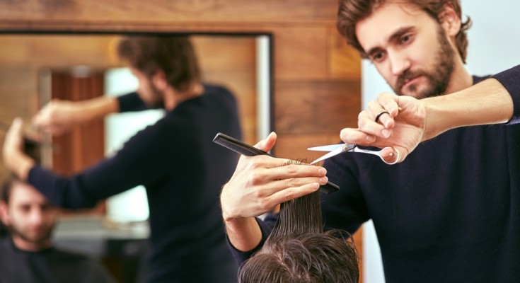 Professional hairstyling